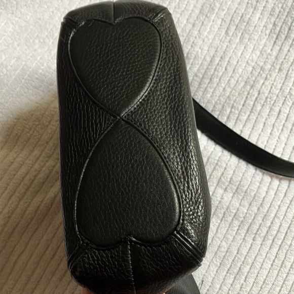 Brighton Black Bag with Red swirl Interior Lining & silver decorative accents - Picture 5 of 16